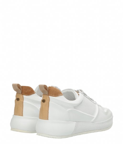 Fred de la Bretoniere  Sneaker Soft Nappa Leather With Suede White Ecru (3068)